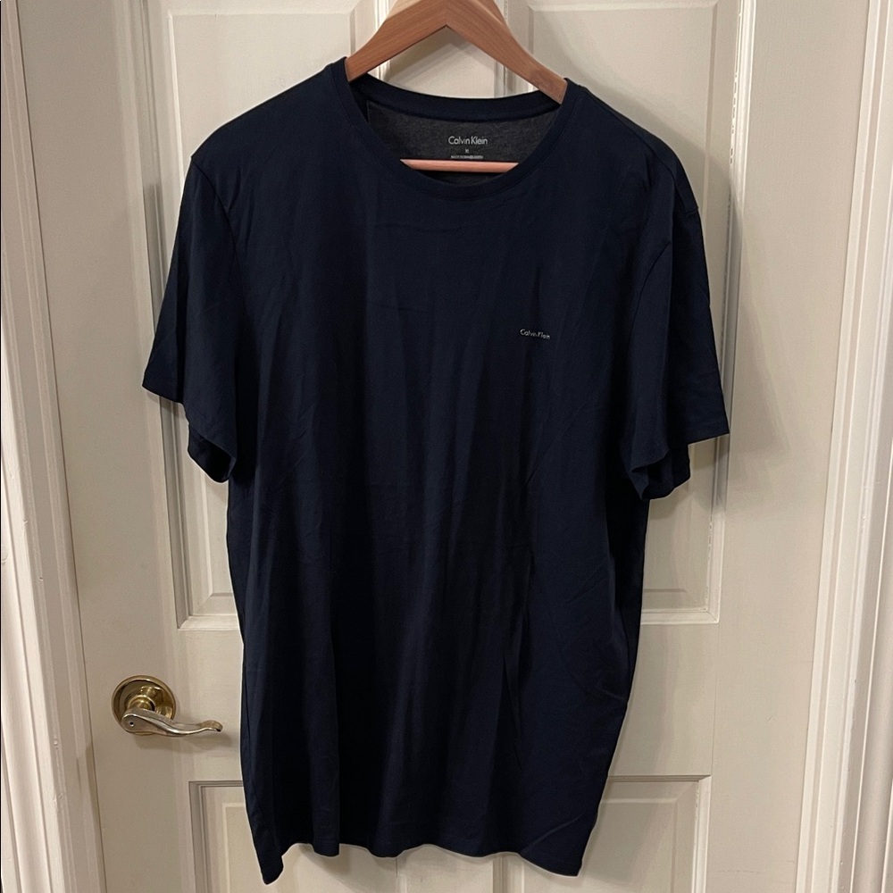 Calvin Klein Men's Dark Navy Short Sleeve Crew Tee